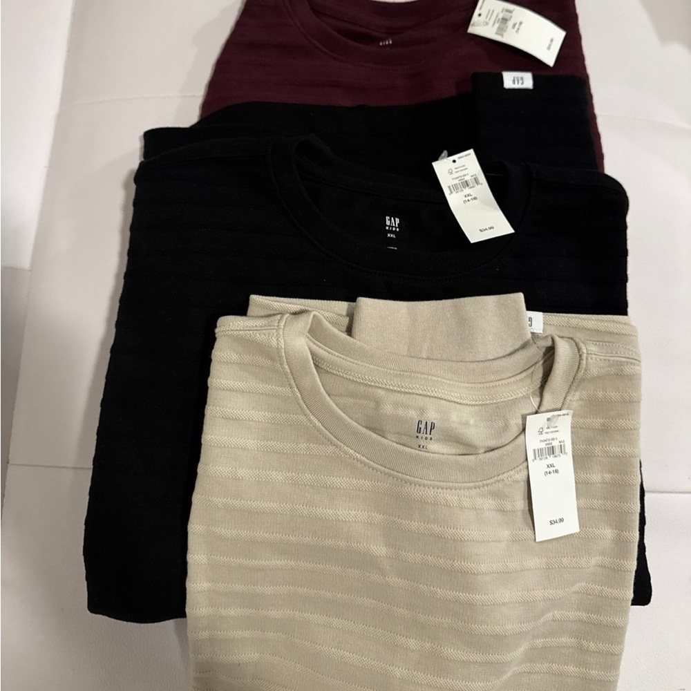 GAP Crewneck Sweater Trio - Black, Cream, Burgundy